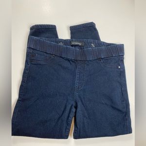 Liverpool Women's Sienna Pull-On Skinny Jeans in Dark Wash, Size 12